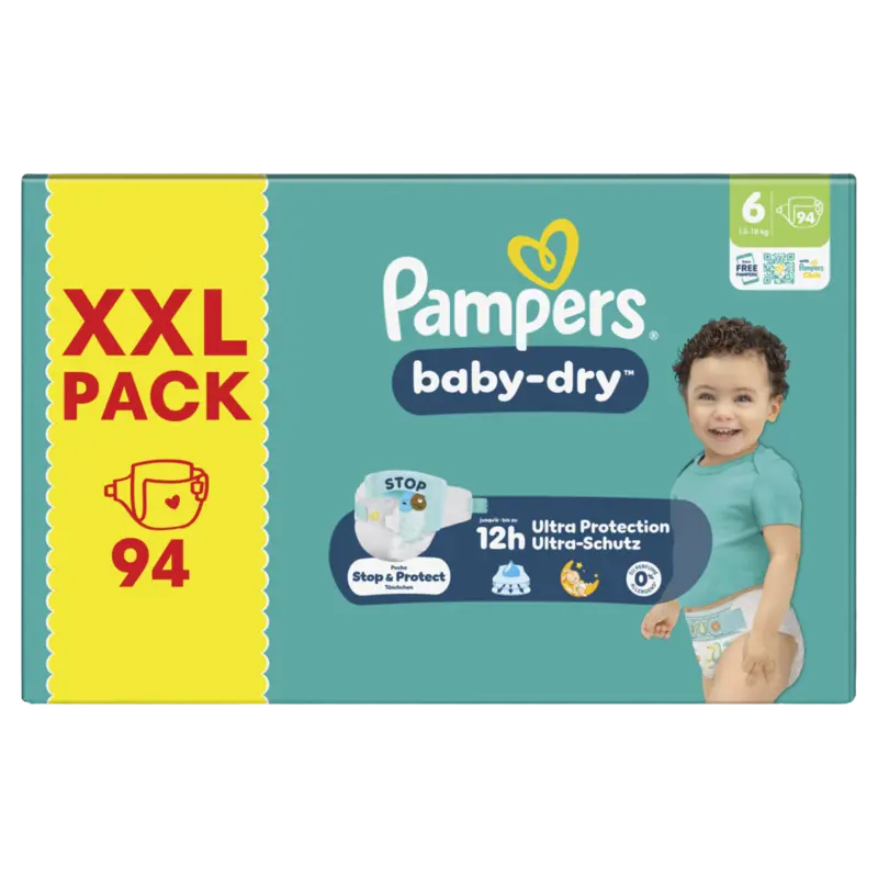 Baby-dry luiers maat 6 XXL pack