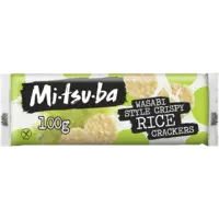 Mitsuba Wasabi crispy rice crackers