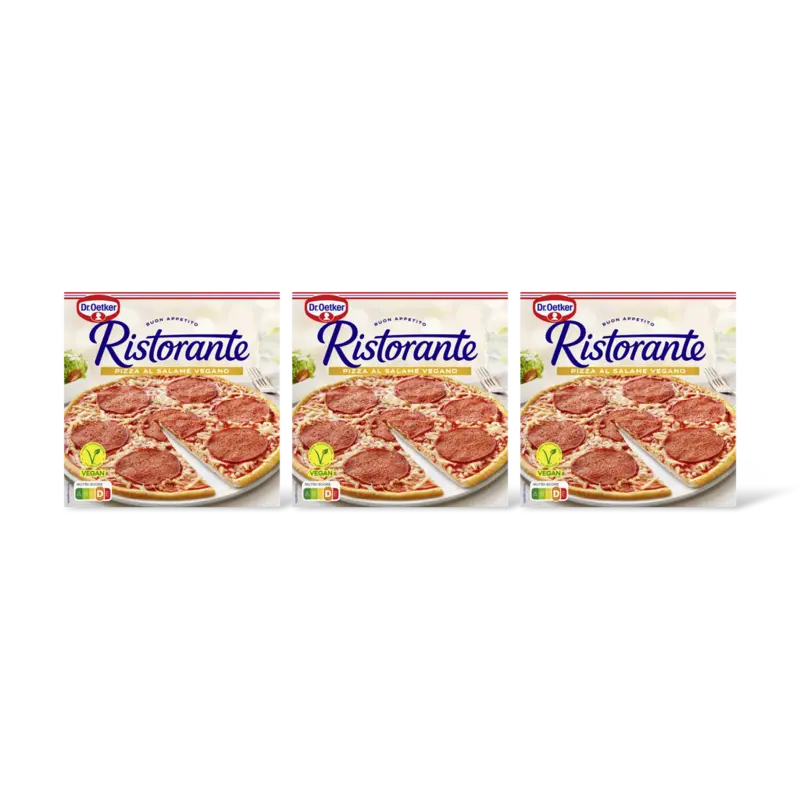 Dr. Oetker Ristorante pizza al salame vegano 3-pack
