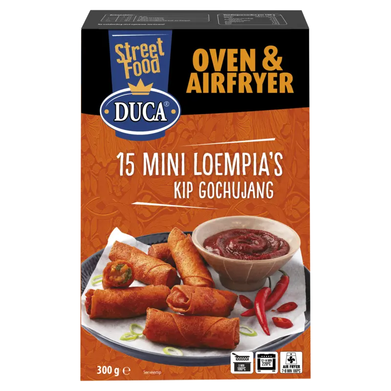 Duca 15 mini loempia's kip gochujang