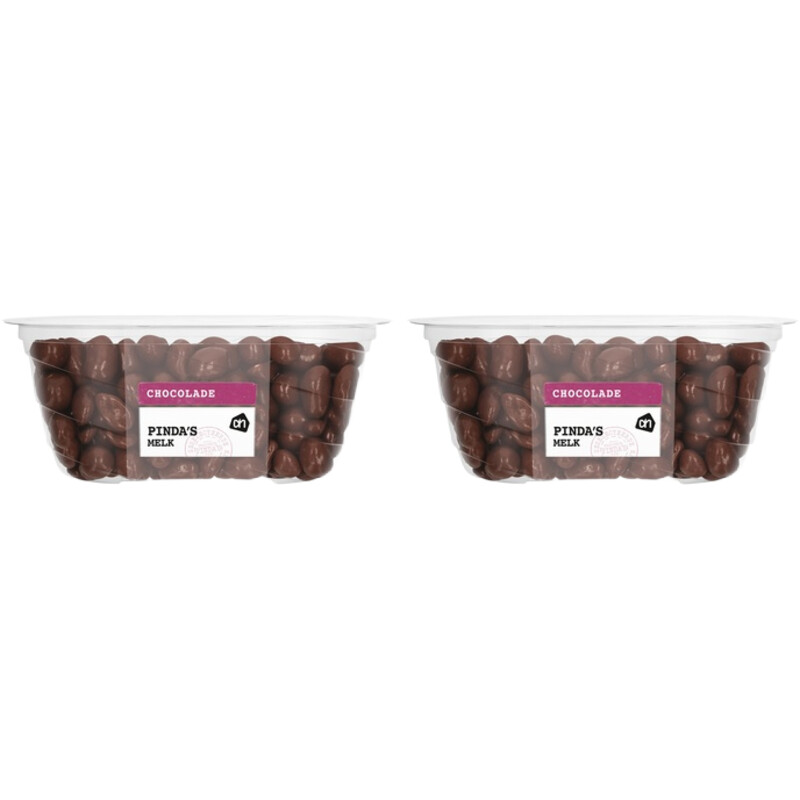 Een afbeelding van AH Chocolade pinda's melk 2-pack