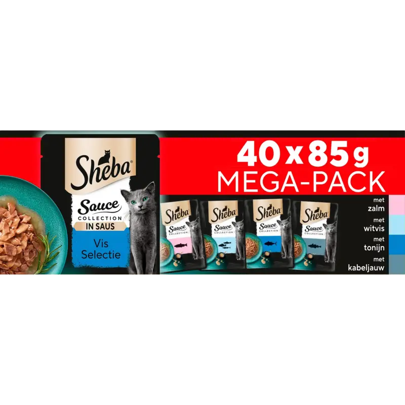 Sheba Sauce collection vis selectie in saus
