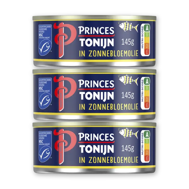 Princes Tonijnstukken in zonnebloemolie 3-pack