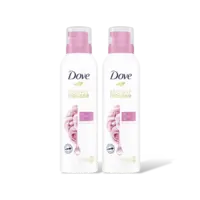 Dove Rose oil shower mousse 2-pack