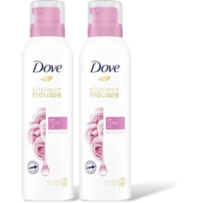 pdp-image-Dove Rose oil shower mousse 2-pack
