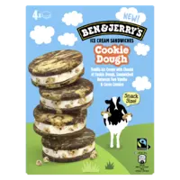 Ben & Jerry's Cookie dough sandwich