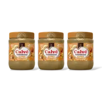 Calvé Extra crunchy pindakaas 3-pack