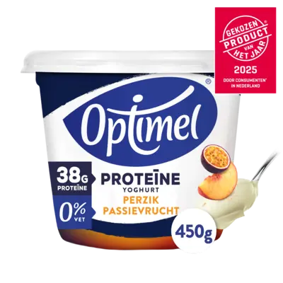 pdp-image-Optimel Proteïne yoghurt perzik passievrucht