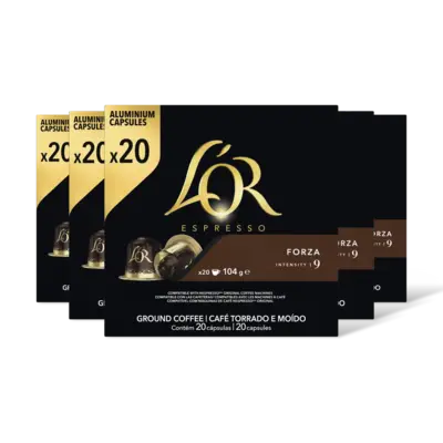 pdp-image-L'OR Espresso forza capsules 5-pack