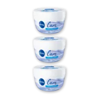 NIVEA Care voedende creme gezicht, lichaam 3pk