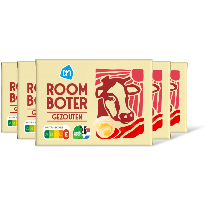 AH Roomboter gezouten 5-pack.