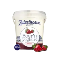 Zuivelhoeve Boer'n yoghurt aardbei