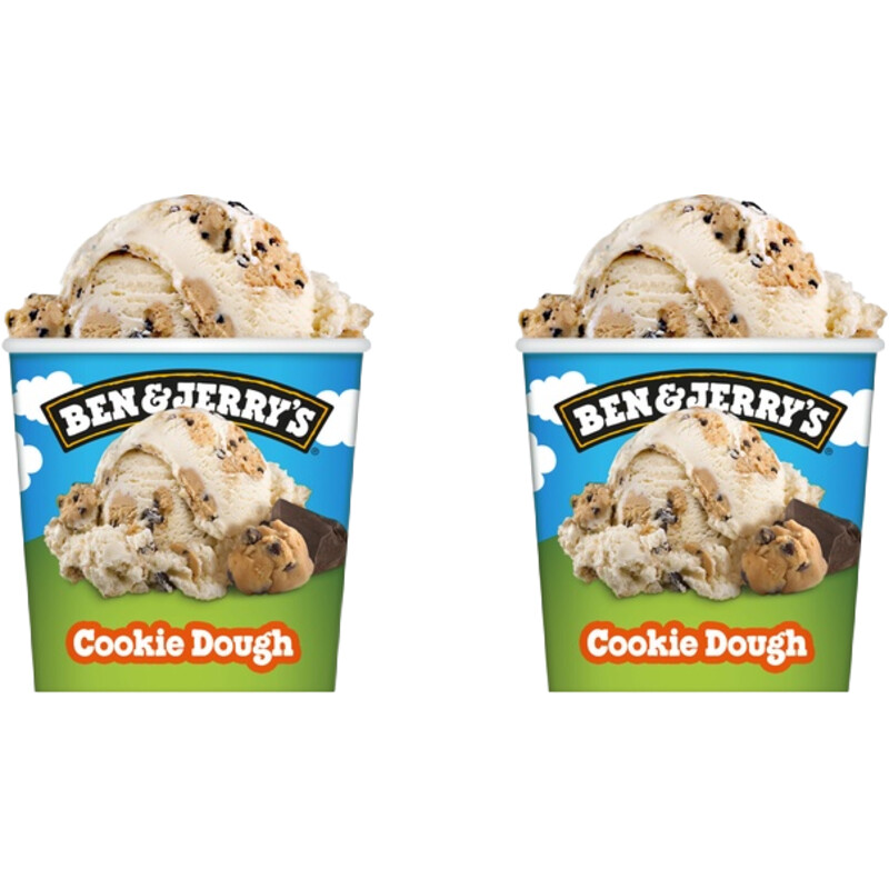 Een afbeelding van Ben & Jerry's Cookie Dough 2-pack