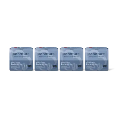 pdp-image-Sanature Katoenen maandverband ultra night 4-pack