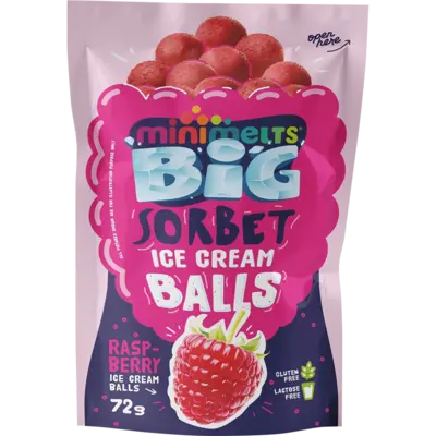pdp-image-Mini Melts Ice cream sorbet balls raspberry