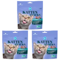 AH Kattensnacks vismix zalm en forel 3-pack