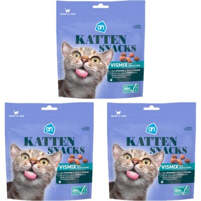 pdp-image-AH Kattensnacks vismix zalm en forel 3-pack
