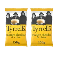 Tyrrells Mature cheddar & chive 2-pack