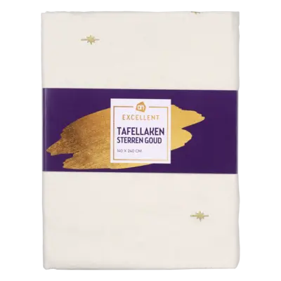pdp-image-AH Excellent Tafelkleed wit sterren 140x240cm
