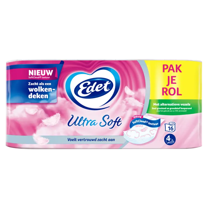 Edet Ultra soft toiletpapier stro voordeelpak