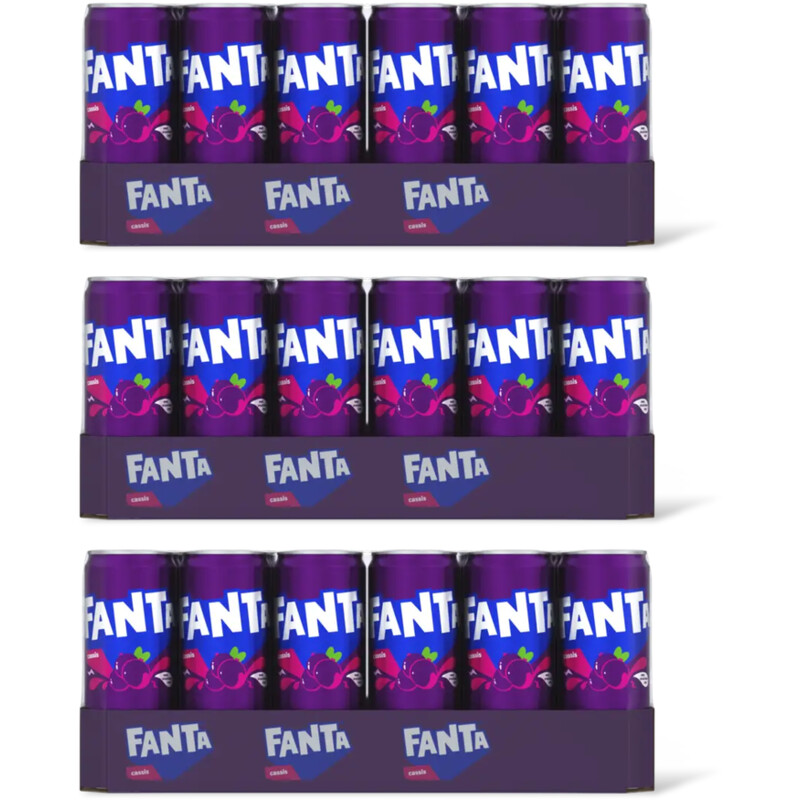 Fanta Cassis tray 3-pack
