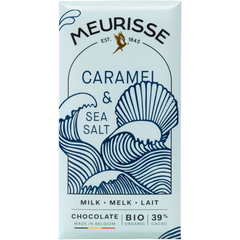 Een afbeelding van Meurisse Milk chocolate with caramel & sea salt