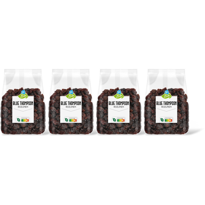AH Biologisch Blue thompson rozijnen 4-pack