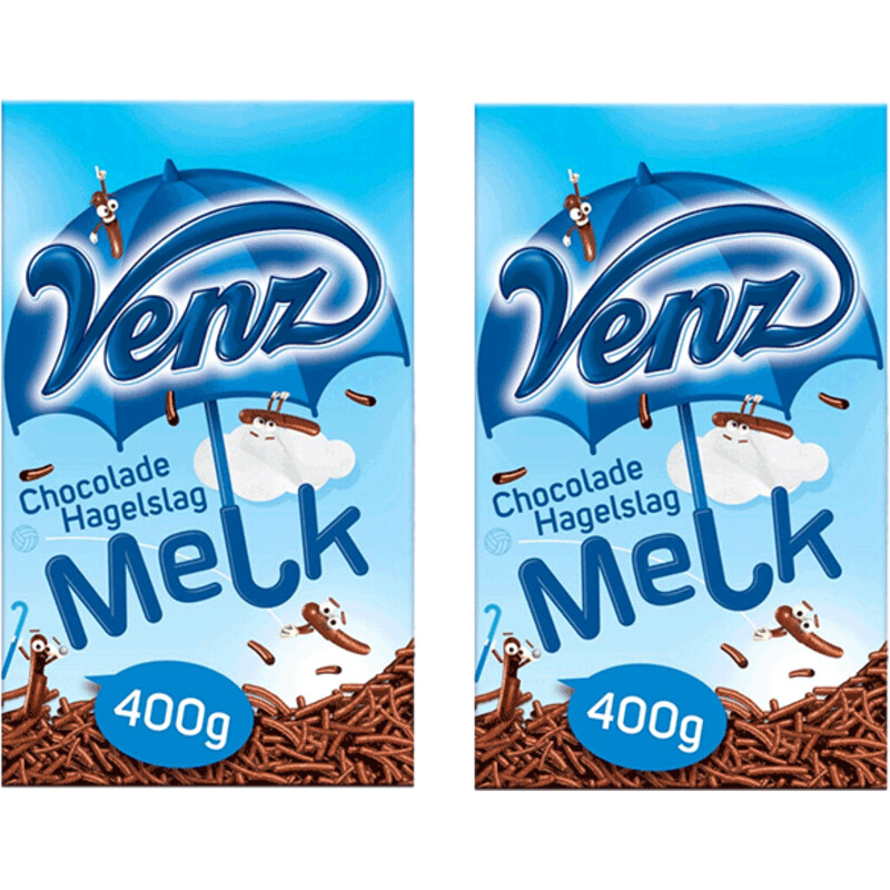 Een afbeelding van Venz Hagelslag melk 2-pack