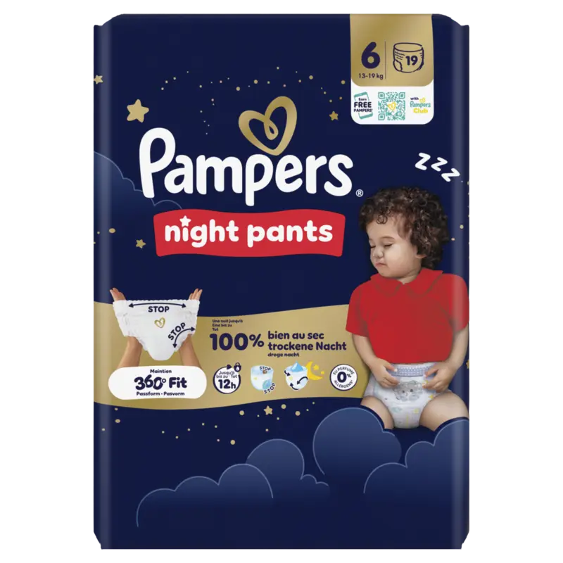 Night Pants Maat 6, 19 Luierbroekjes