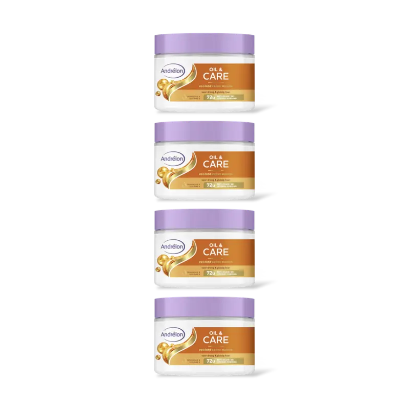 Andrélon Oil & care voedend crème masker 4-pack