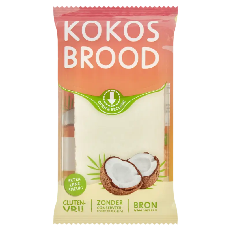 Kokosbrood plakjes