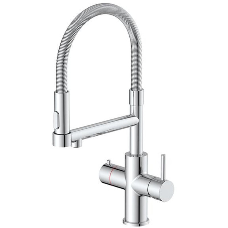 Een afbeelding van HOWAT 3-1 kokend water kraan flexibel - zwart