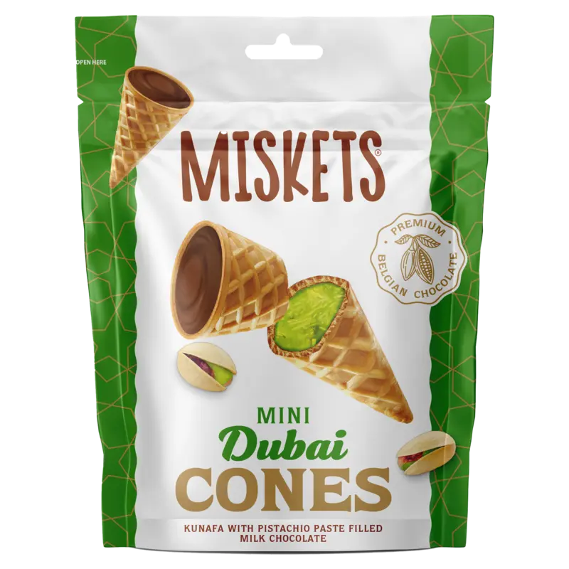 Milk Chocolate Filled Dubai Cornet