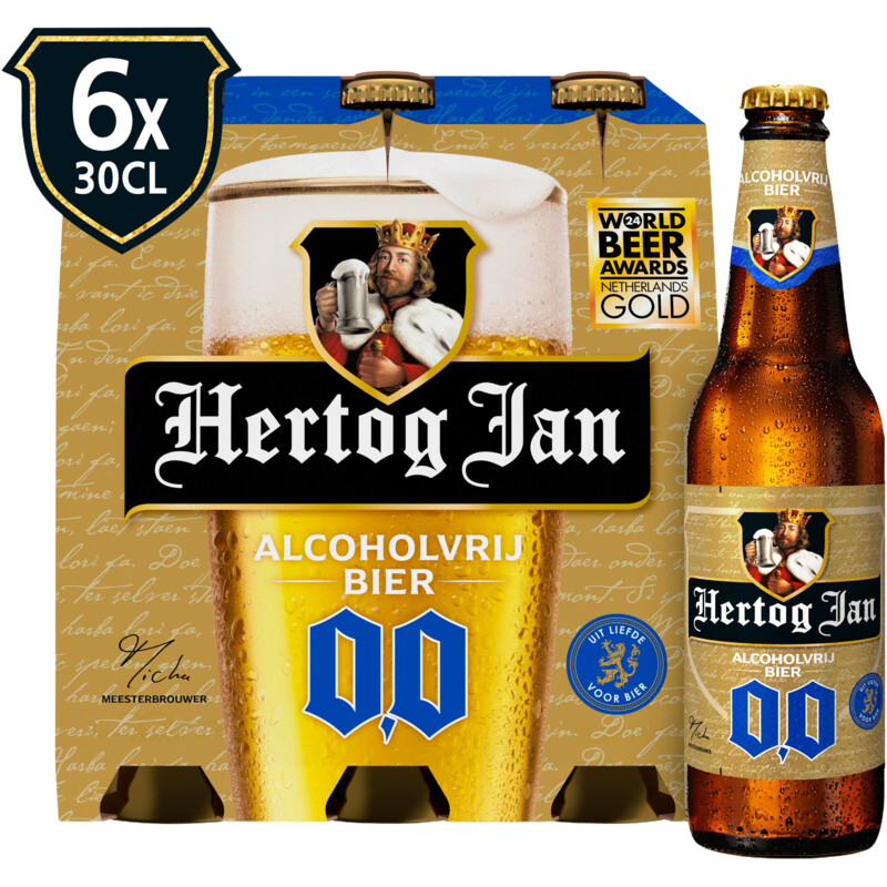 Hertog Jan 0.0 Alcoholvrij bier 6-pack