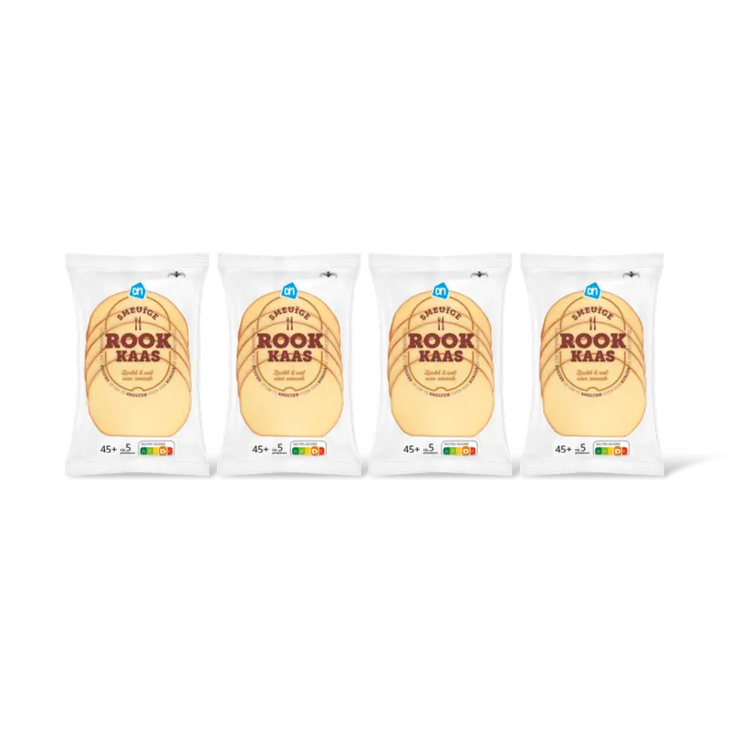 AH Smeuïge rookkaas 45+ plakken 4-pack