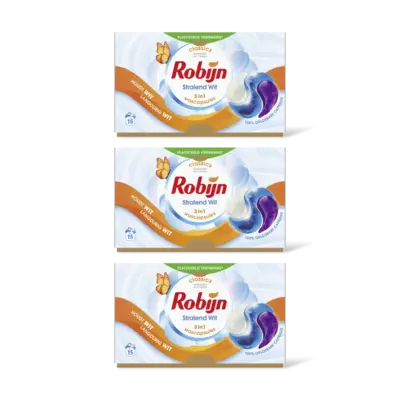 pdp-image-Robijn 3-in-1 Wascapsules stralend wit 3-pack