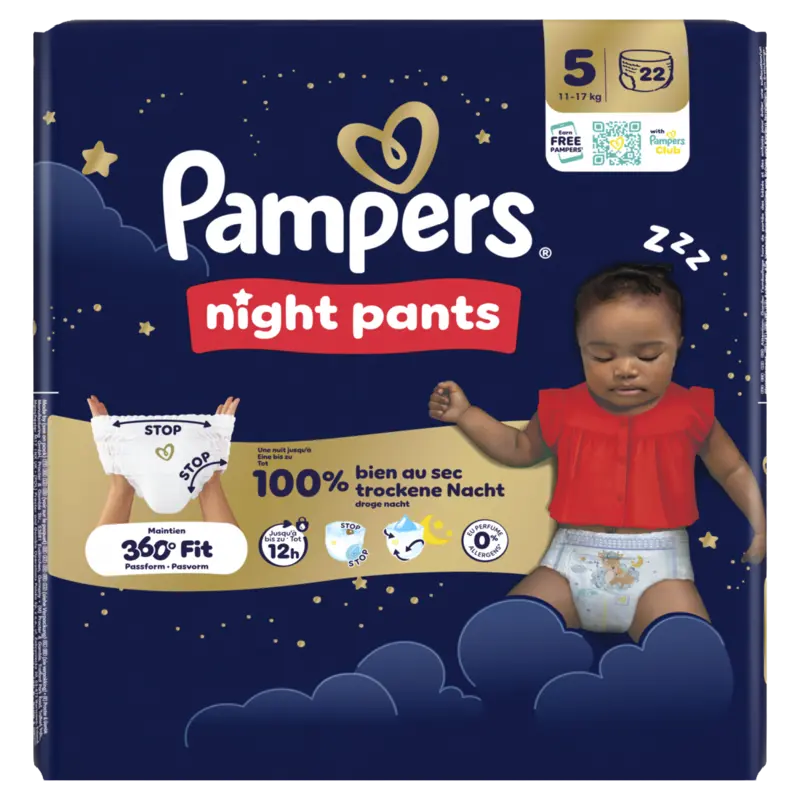 Night Pants Maat 5, 22 Luierbroekjes