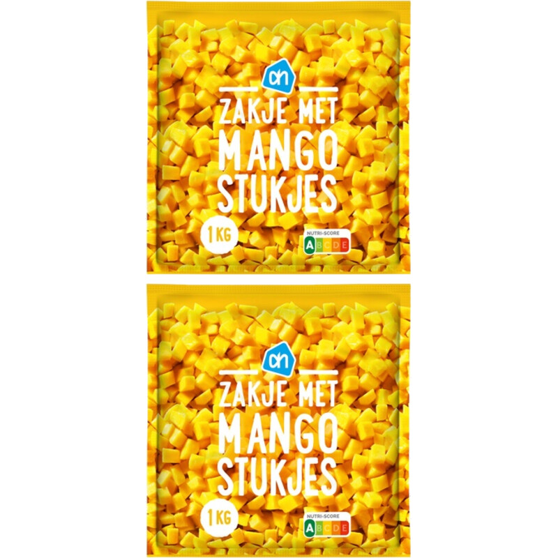 Een afbeelding van AH Zakje met mangostukjes 2-pack