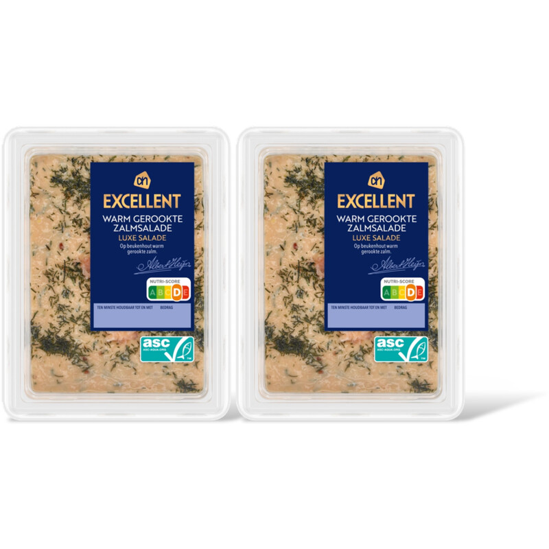 AH Excellent Warm gerookte zalmsalade luxe salade 2pk