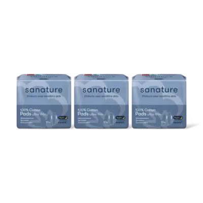 pdp-image-Sanature Katoenen maandverband ultra night 3-pack