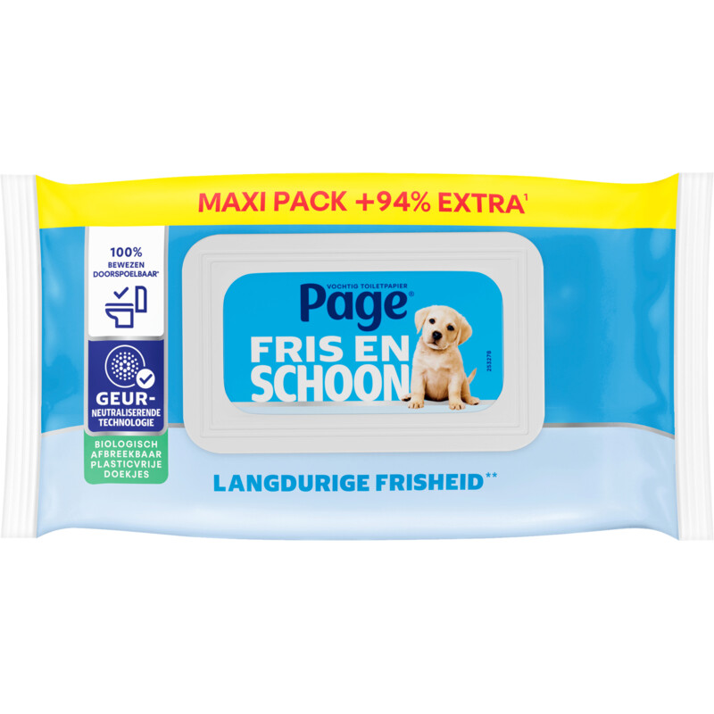 Een afbeelding van Page Vochtig compleet schoon maxi pack