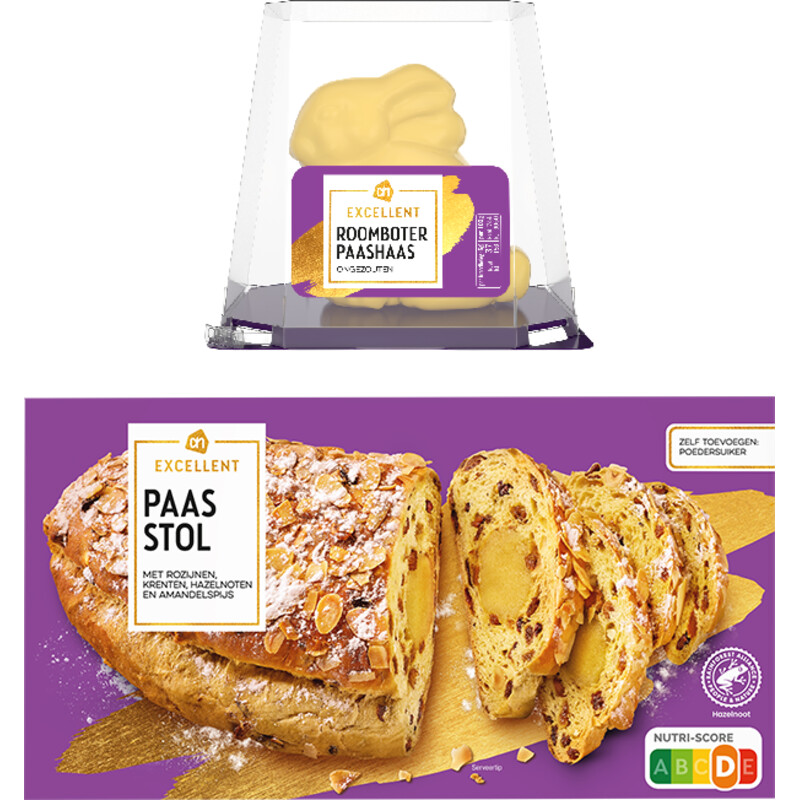 AH Excellent Feeststol met roomboter Paashaas