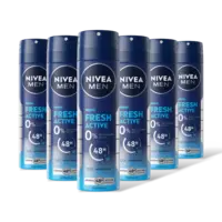 NIVEA Men fresh active deodorant spray 6-pack