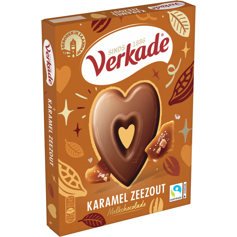 Een afbeelding van Verkade Hart melk karamel zeezout