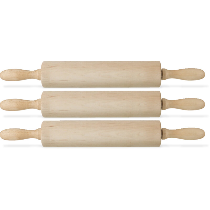 AH Beukenhouten deegroller 3-pack