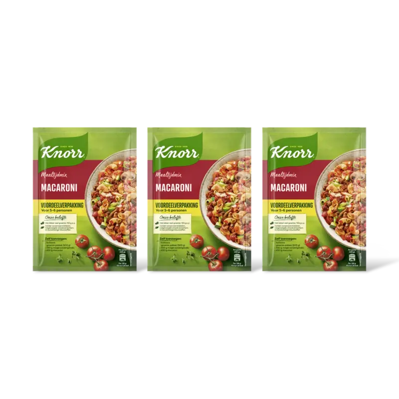 Knorr Maaltijdmix macaroni 3pack
