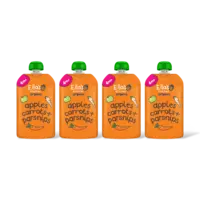 Ella's kitchen Wortels, appels,pastinaak 4m+ bio 4-pk