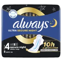Always Ultra secure night wings maandverband