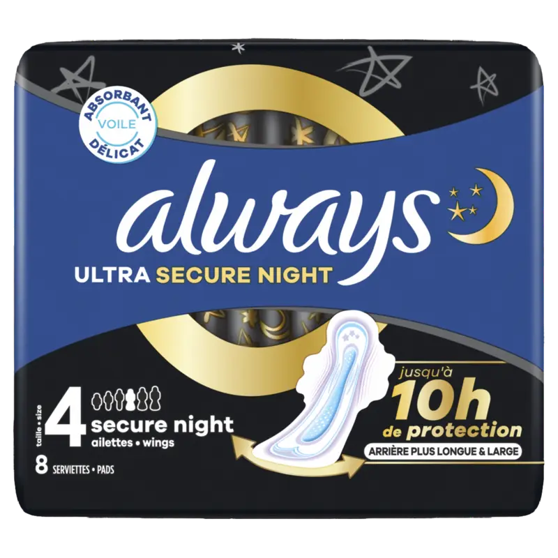 Ultra Maandverbanden Secure Night (maat 4)