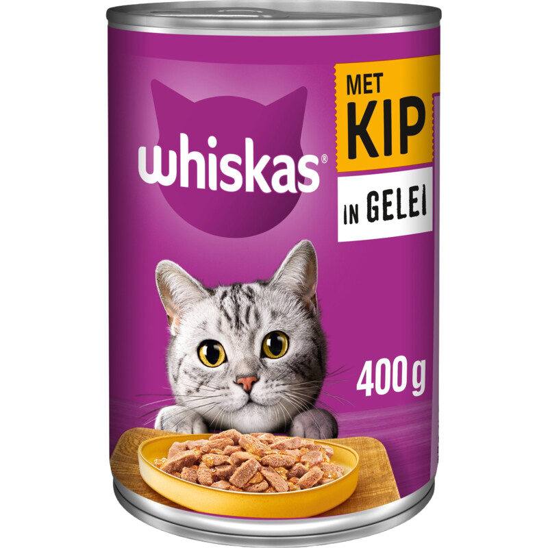 Een afbeelding van Whiskas Adult 1+ jaar kip in gelei